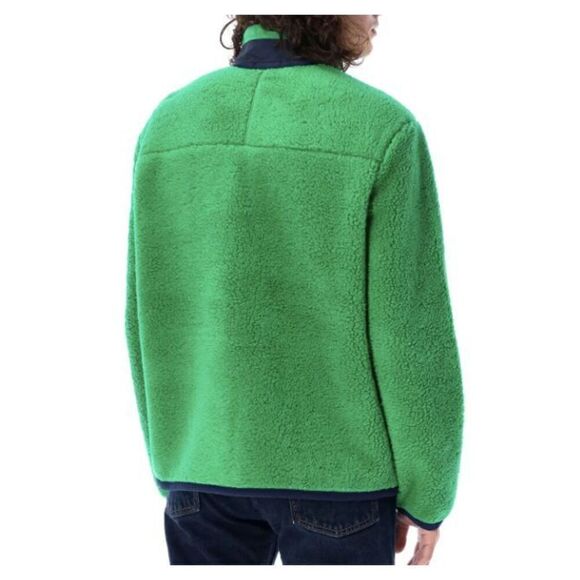 New  Polo Ralph Lauren Men's Pile Fleece Jacket Green Size Large - Picture 2 of 5
